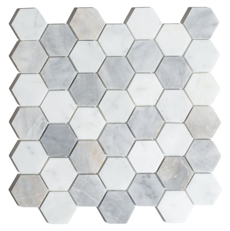 Hexagon City Grey 2 x 2 11.75 x 12